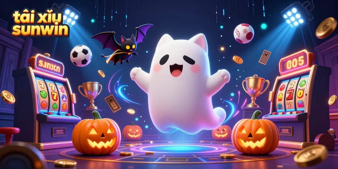 Engage with tài xỉu sunwin through a vibrant 3D illustration featuring lively characters and exciting gaming elements.