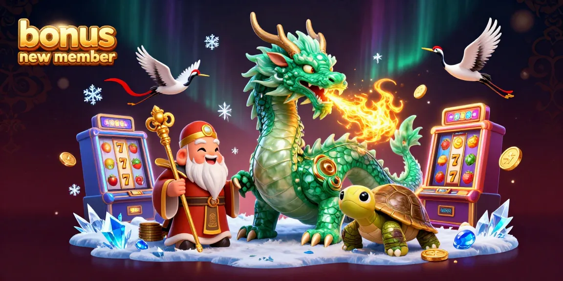 Spin and win with our bonus new member slot game featuring lucky symbols and vibrant characters!