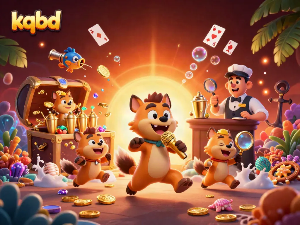 View kqbd's vibrant casino scene with hyenas hilariously managing a comedy club atmosphere, mixing drinks and ensuring guest fun.